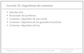 Lección 12: Algoritmos de consenso - unizar.eswebdiis.unizar.es/asignaturas/pscd/lib/exe/fetch.php?...Programación de Sistemas Concurrentes y Distribuidos J. Ezpeleta-P. Álvarez