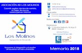 Memoria 2018 - AD Los Molinos, Asociación · 2019-05-06 · Memoria 2018 Utilidad Pública Sello Calidad EFQM +300 ASOCIACIÓN AD LOS MOLINOS Cuando soplan vientos de cambio, en