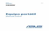 Equipo portátil - Asus · Reciclado de ASUS/Servicios de recuperación..... 117. Manual online del equipo portátil 7 Acerca de este manual ... Windows® 8.1 en su equipo portátil.