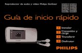 Reproductor de audio y vídeo Philips GoGear SA6024 SA6025 ... · futuro a nuevos formatos de audio. Disfrute su nueva experiencia musical. 25 Contenido de la caja ES PC con: ...