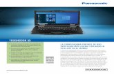 Panasonic recomienda Windows. TOUGHBOOK 55€¦ · La memoria total utilizable será menor dependiendo de la configuración real del sistema. 5 64 GB de RAM, 256 GB SSD y / o FHD