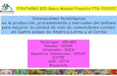 Innovacioness tecnológicas en la producción, procesamiento y … · 2017-07-24 · del tejido en h de Sodio (2.5 Ni Nicaragua – e Panama y Dominica e hongos endofitos en musaceas