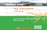 La Marina Baixa - OutleTrekking · 2018-09-07 · Senderismo 3 Alicante La Marina Baixa El Sanxet 1. Ubicación 2. Datos de la ruta 3. Recorrido 4. En ruta Punto de partida Ascenso