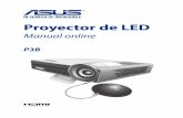 Proyector de LED · 2 Manual electrónico del proyector de LED Información sobre derechos de autor y garantía Ninguna parte de este manual, incluidos los productos y el software
