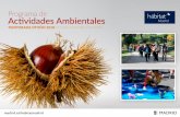 Programa de Actividades Ambientales - madrid.es...oportunidad para conocer mejor nuestro patrimonio. Hábitat Madrid se suma al ... m Parque del Manzanares-Madrid Río 7 de octubre