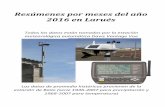Resúmenes por meses del año 2016 en Larués · 2016 en Larués Todos los datos están tomados por la estación meteorológica automática Davis Vantage Vue Los datos de promedio