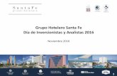 Grupo Hotelero Santa Fe Día de Inversionistas y Analistas 2016 › investors › images › HOTEL_DAY_SFGH... · Portafolio en Desarrollo • Resumen Inversión Inversión Hotel