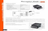 Manual usuario Receptor 204A - Alse usuario Receptor 204A.pdf · manual del usuario Receptor 204A 0.1 PARÁMETROS TÉCNICOS Fuente de alimentación 9V-24V AC / DC Frecuencia 433.92