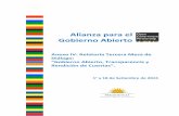 Alianza para el Gobierno Abierto€¦ · Alianza para el Gobierno Abierto Anexo IV: Relatoría Tercera Mesa de Diálogo: “Gobierno Abierto, Transparencia y Rendición de Cuentas”.