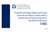Prospectiva del Impacto Regional del Tratado Comercial entre …comisiones.senado.gob.mx/economia/TMEC/docs/ITESM_250419.pdf · 2019-08-06 · • También se negocia el cambio en