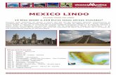MEXICO LINDO ITINERARIOviaje-a-mexico.com/pdf/mexico-lindo.pdf · DIA 03 (Miércoles) MEXICO, DF. (Día libre) Desayuno americano. Día libre. Como complemento a su circuito por el