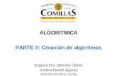 ALGORITMICA PARTE II: Creación de algoritmos 2... · 2019-10-01 · - 1 ESCUELA TÉCNICA SUPERIOR DE INGENIERÍA Estructuras de datos (I) • No es el tema central de esta asignatura