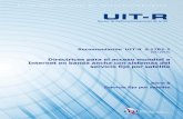 Recomendación UIT-R S.1782-1 (09/2019) – Directrices para ... · Rec. UIT-R S.1782-1 1 RECOMENDACIÓN UIT-R S.1782-1 Directrices para el acceso mundial a Internet en banda ancha