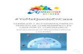 #YoMeQuedoEnCasa - Aprosmo...4 #YoMeQuedoEnCasa 1. Recomendaciones y consejos importantes ante el COVID-19 Estamos en una situación muy difícil para todas las personas en España.