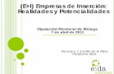 (E+I) Empresas de Inserción: Realidades y Potencialidades · 2012-05-28 · ASOCIACIÓN DE EMPRESAS DE INSERCIÓN DE ANDALUCÍA Creada en Antequera (Málaga) en julio de 1998. Actualmente