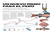 INFORM E UN NUEVO MENÚ PARA EL PERÚ · Pesca continental en el Perú (2017) toneladas 89.684 en especies amazónicas 12,6% en especies de sierra 4,5% 9,4% Incremento respecto al