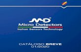 CAT7S0020101201 CATÁLOGO BREVE CASTELLANO ED.01/2020 · • Sensores fotoeléctricos • Sensores de proximidad • Sensores ultrasónicos • Sensores de área • Equipos de seguridad