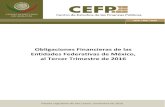 Obligaciones Financieras de las Entidades Federativas de ... › index.php › esl › content › download › 6846… · el segundo trimestre de 2011 (12.1 por ciento) y su nivel