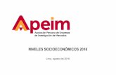 NIVELES SOCIOECONÓMICOS 2016 - APEIMapeim.com.pe/wp-content/uploads/2019/11/APEIM-NSE-2016.pdfZona 7 (Miraflores, San Isidro, San Borja, Surco, La Molina) 100 34.6 45.2 14.0 5.0 1.2