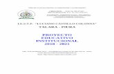 PROYECTO EDUCATIVO INSTITUCIONAL 2018 - 2021istplucianocastillo.com/docgestion/03-PEI2019.pdfm) Resolución de Secretaría General N 311-2017- MINEDU. Lineamientos académicos Generales
