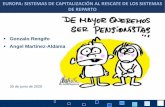 Gonzalo Rengifo Angel Martínez-Aldama...2. CAPITALIZACION: casos de éxito en Europa 5/165/16 RATIO PENSIONES PRIVADAS/PIB Ahorro Privado en pensiones 12 150,8 171,0 132,6 126,9 104,5