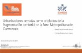 Presentación de PowerPoint · y Tlaltizapán se incorporaron a la ZMC en el 2005. - Reducción de población rural en los municipios - Disminución en la tasa de crecimiento: 1990-2000