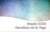 Soneto XXIII Garcilaso de la Vega · Garcilaso de la Vega (¿1501?-1536) Soneto XXIII Género: •Se trata de una muestra de poesía lírica amorosa, género en el que Garcilaso adoptó