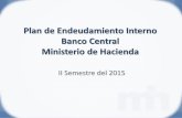Plan de Endeudamiento Interno Banco Central Ministerio de ... · III. BCCR. Plan Endeudamiento Interno . IV. Visión General sobre la Deuda Pública del Gobierno Central. V. Resultados