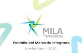 Pantalla del Mercado Integrado Noviembre / 2010mercadomila.com/.../2018/...Pantalla-del-Mercado-Integrado-MILA-TR… · Mercado Integrado serán calzadas en los sistemas administrados