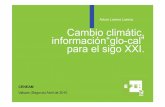 Arturo Larena Larena Cambio climátic, información“glo-cal ... · EFEverde, plataforma global de periodismo ambiental 3 Algo para recordar La creación de una Agencia Mundial de