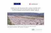 Informe de Evaluación Intermedia del de Rural de la · 2018-01-17 · de la ejecución, hasta el final del año 2009, del Programa de Desarrollo Rural de la Comunitat Valenciana2007-2013