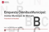 Enquesta ÒmnibusMunicipal - Barcelona · Els estrats s’han format per l’encreuament dels deu districtes municipals amb el gènere i amb l’edat dels ciutadans (l’edat es divideix
