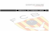 RECULL DE PREMSA 2018 DE PREMSA 2018.pdf2 RECULL DE PREMSA 2018 – ÍNDEX Num. Modalitat Títol Data Pàg. 1 Bitlles Catalanes Acaba la primera volta de la Lliga Catalana 02/01/2018
