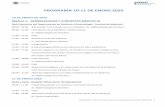 PROGRAMA 10-11 DE ENERO 2020 · 15:30 - 18:00 Anestesiología. Principios básicos, técnicas anestésicas y seguridad del paciente en Medicina Estética. Farmacología básica. Anestésicos