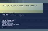 Análisis y Recuperación de Informaciónusers.exa.unicen.edu.ar/catedras/ayrdatos/slides/2-modelos.pdf · Análisis y Recuperación de Información, 2017 Modelos de IR •Un modelo