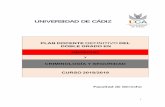 UNIVERSIDAD DE CÁDIZ€¦ · ASPECTOS GENERALES DE LA DOCENCIA CALENDARIO La docencia durante el curso 2018/2019 se desarrollará desde el 25 de septiembre de 2018 al 31 de mayo
