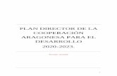 PLAN DIRECTOR DE LA COOPERACIÓN ARAGONESA PARA EL DESARROLLO … · 1 plan director de la cooperaciÓn aragonesa para el desarrollo 2020-2023. borrador, 7/1/2020