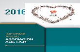 CONTENIDO - Asociación Ale18 INFORME ANUAL 2016 Resumen Ejecutivo ˜ 19 19 acciones y eventos de incidencia en política: Evento de Conme-moración del Día Mundial del Riñón, Foro