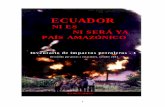 ECUADORportaloaca.com/images/documentos/ImpactosPet.pdf · Recorrido por pozos y estaciones, octubre 2001 Acción Ecológica. 2 Ecuador ni es, ni será ya, país amazónico Adolfo