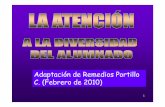 Adaptaciónde RemediosPortillo C. (Febrerode 2010)que dispone la red de centros específicos de educación especial sostenidos con fondos públicos. • Con carácter general, los