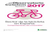 Sector de la bicicleta en España - El Observatorio Cetelem · Uso deportivo (fin de semana) 2016 % 2017. ... Motivos para la elección del establecimiento Bicicleta Motivos elección