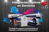 Integración Optima en Serviciosintegracionoptima.com/catalogos/iops-gc-2017.pdf•Garantía en Cabezales de 1 año •Software de control de color y control de Metros impresos •Gamut