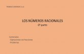 LOS NÚMEROS RACIONALES · 2020-04-28 · Recuerda que dividimos la unidad en cuatro bloques tal como indica el libro en la página 7 1. Los números racionales 2. Operaciones con