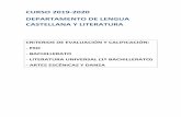 CURSO 2019-2020 DEPARTAMENTO DE LENGUA CASTELLANA Y …ies-castilloaguila.centros.castillalamancha.es/sites/ies... · 2019-11-27 · 20% DE LA UNIDAD BLOQUE 3 LENGUA (3 estándares)