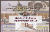 Módulo N 8 – Plan de implementación del SSP€¦ · implementación del SMS publicado y distribuido a los proveedores de servicios. Resultados (ejemplos) Borrador de propuesta