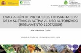 Presentación de PowerPoint©LuisAlonso.pdf · Título de la diapositiva Instituto Nacional de Investigación y Tecnología Agraria y Alimentaria REGLAMENTO 1107/2009 Mayores cambios