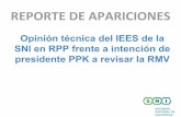 SNI en RPP frente a intención de presidente PPK a revisar ... · en la actual situación de la economía. Por el contrario, dijo que el sector industrial peruano viene registrando