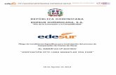 REPÚBLICA DOMINICANA EDESUR DOMINICANA, S.A.edesur2.edesur.com.do/wp-content/uploads/2019/08/pliego-de-condi… · 7. Visita al terreno ... ejercer la actividad de distribución