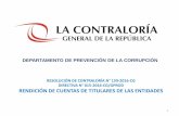 DIRECTIVA N° 015-2016-CG/GPROD RENDICIÓN DE ......Constitución Política del Perú Artículos 82 y 199 Ley Nº 27785 – Ley Orgánica del Sistema Nacional de Control y de la Contraloría