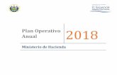 Plan Operativo AnualEl Plan Operativo Anual Institucional del Ministerio de Hacienda es un esfuerzo consolidado de las 17 Dependencias que lo conforman, entre Direcciones Generales,